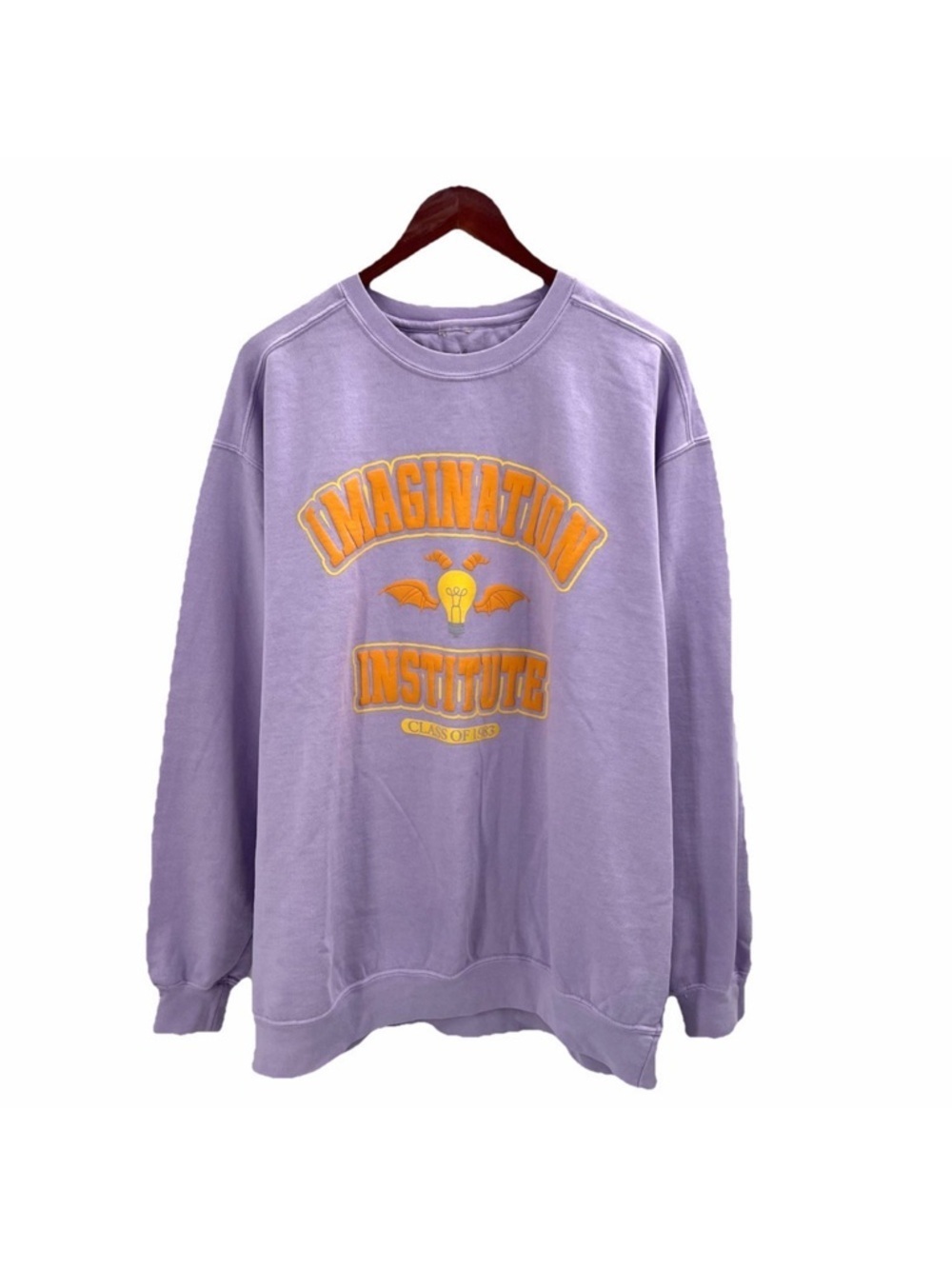 The Lost Bros Lavender Figment Imagination Institute Epcot Sweatshirt Size XL